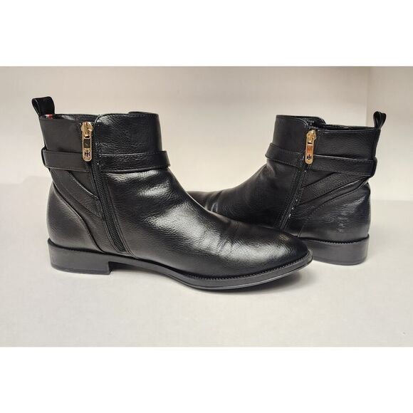 Tommy Hilfiger Women's TWRUMORE-R Ankle Boots Black Size 10M - Picture 11 of 13